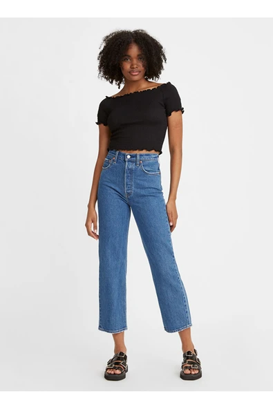 Levi's Yüksek Bel Midi Mom Jean - Minimalist & Şık Kadın Pantolon ürün görseli 1