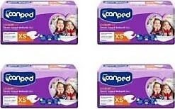 Canped Tekstil Yüzeyli Belbantlı Ekstra Küçük Boy XS 30'lu 4 Adet Çocuk Hasta Bezi ürün görseli 1