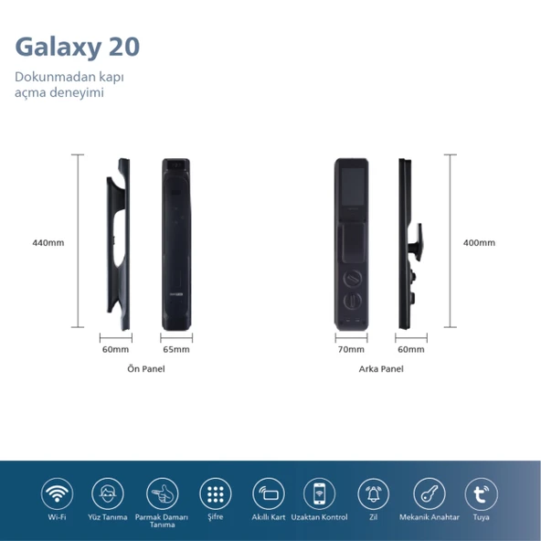 Emaks Prime Akıllı Kilit GALAXY20 Ultra - Resim 6