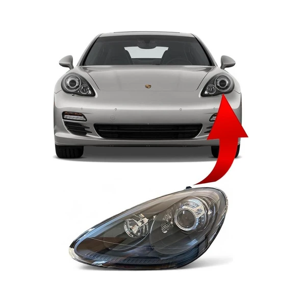 Porsche Panamera Ön Far Komple Sol Afs+Led 2011-2014 95863128302 ürün görseli 1