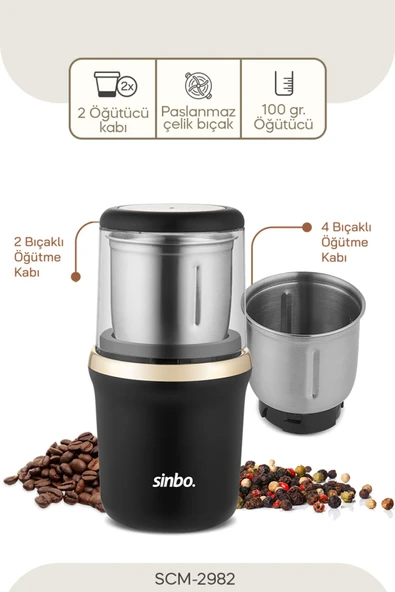 Sinbo SCM-2982 Kahve Ve Baharat Öğütücü ürün görseli 1