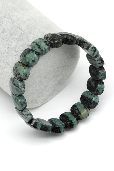Kanbaba Jasper Doğal Taş Bileklik 10 x 14 mm Özel Kesim ürün görseli 1