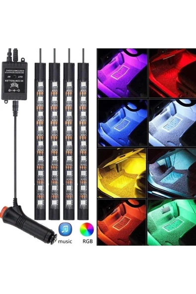 GÜRHAN SHOP Peugeot 206 Sw UygunAyak Altı Led 12 Ledli Lamba Sese Duyarlı Led Müziğe Duyarlı Led ürün görseli 1
