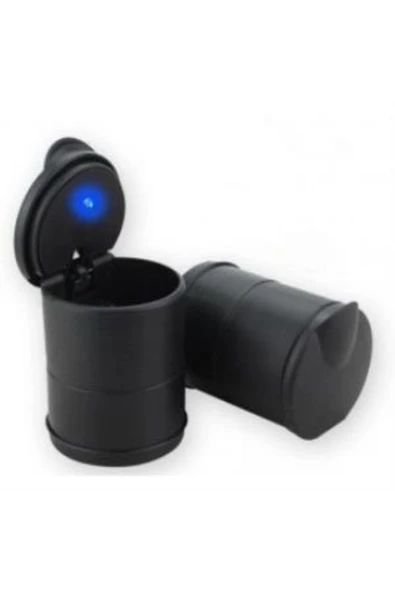CMT Led Işıklı Oto Araç Içi Küllük Araba Kül Tablası Kapaklı Kokusuz ürün görseli 1