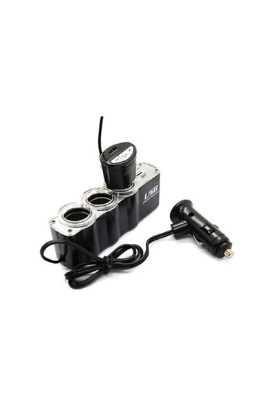 Cebsstore 3 Port 1 Usb Oto Araç Çakmaklık Çoğaltıcı Çoklayıcı Hub ürün görseli 1