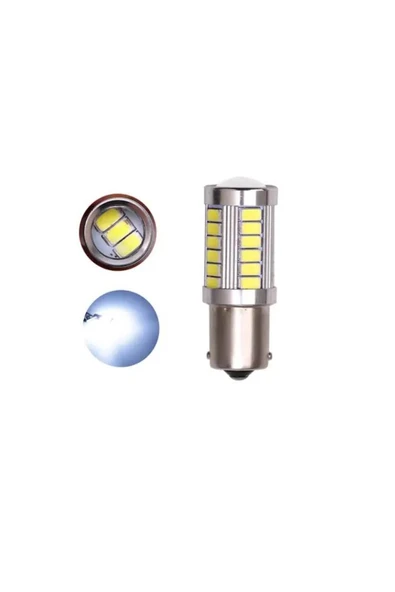 BYZ OTOMOTİV 93 Tek Duy 33 Ledli Beyaz Led 2 Adet ürün görseli 1