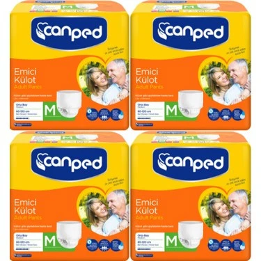 Canped Emici Külot Orta Boy M 30'lu 4 Adet Hasta Bezi ürün görseli 1