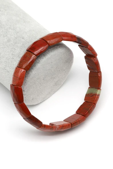 Jasper Doğal Taş Bileklik 13 x 14 mm Özel Kesim ürün görseli 1