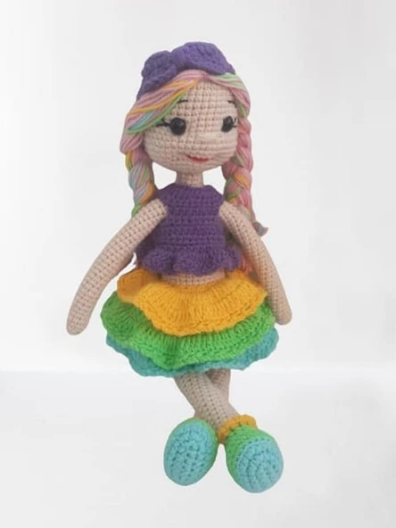 Pamuk Şeker Bebek Amigurumi Organik Oyuncak ürün görseli 1