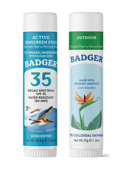 Clear Zinc Yetişkin Güneş Stick ve Outdoor Stick Set ürün görseli 1