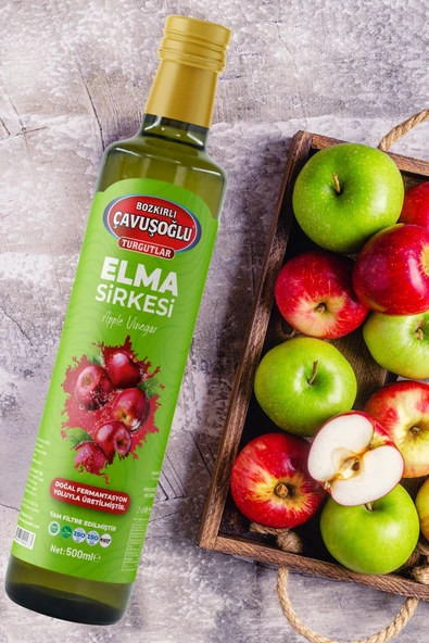 Elma Sirkesi Doğal Fermantasyon 500ml - Resim 3
