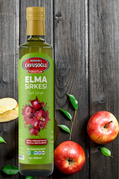 Elma Sirkesi Doğal Fermantasyon 500ml - Resim 6