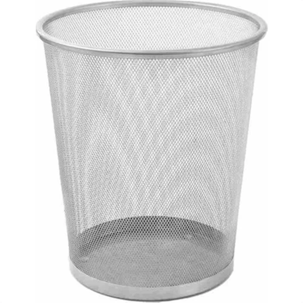 KRAF PERFORE METAL COP SEPETI GUMUS 540G ürün görseli 1