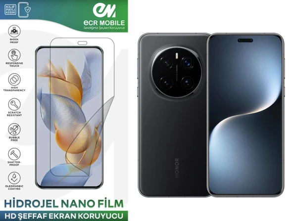 Honor Magic 7 Pro ile Uyumlu Hidrojel Ekran Koruyucu Film HD-ŞEFFAF(Tempered Cam Değildir!) ürün görseli 1