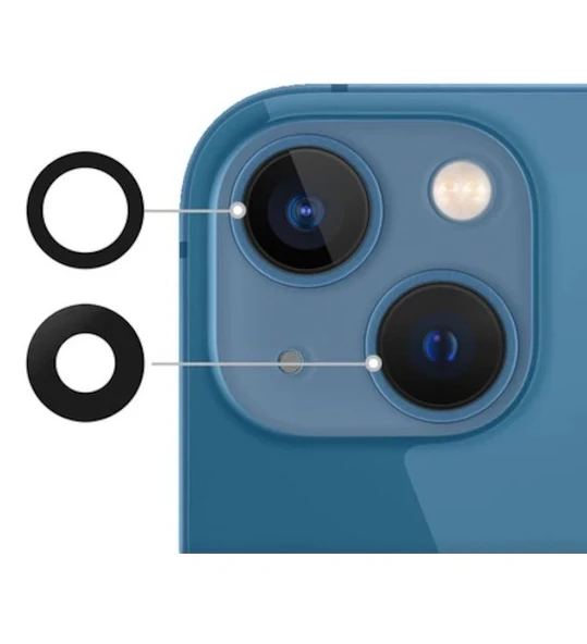 iPhone 13 Uyumlu Arka Kamera Lens Camı ürün görseli 1
