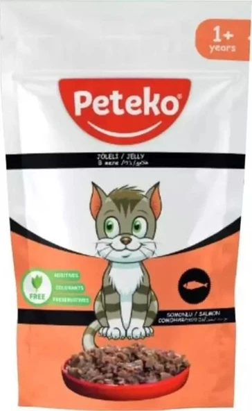 Peteko Pouch Jelly Somonlu Kedi Konserve 85 Gr ürün görseli 1