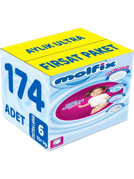 Molfix 6 Numara Extra Large 174'lü Külot Bez ürün görseli 1