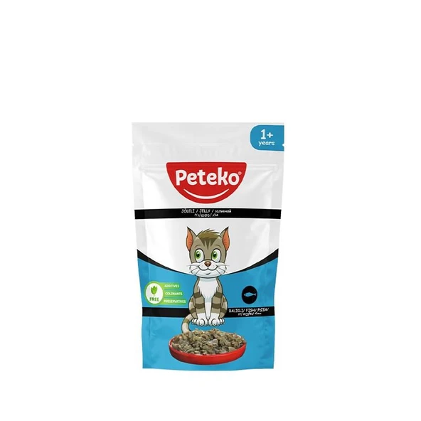 Peteko Pouch Jelly Balıklı Kedi Konserve 85 Gr ürün görseli 1