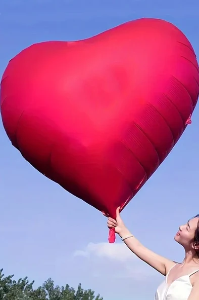 Beysüs Dev Kalp Folyo Balon 145 cm - Resim 2
