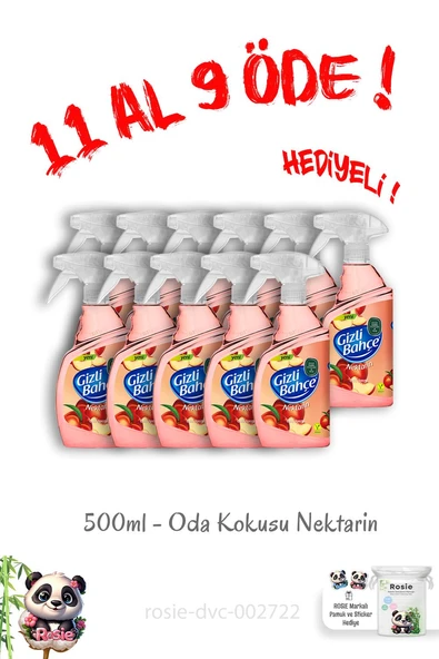 Eyüp Sabri 11 Al 9 Öde Gizli Bahçe Oda Kokusu Nektarin 500 ML ve Rosie Hediye ürün görseli 1