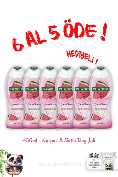 450 Ml Duş Jeli Smoothies Karpuz Ve Sütlü 6 Al 5 Öde ürün görseli 1