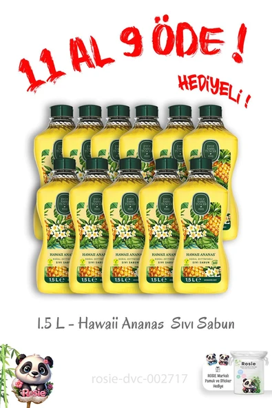 11 Al 9 Öde Hawaii Ananas Sıvı Sabun 1.5 L ürün görseli 1