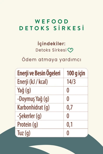 Detoks Sirkesi 250 ml (Doğal Fermantasyon) - Resim 3