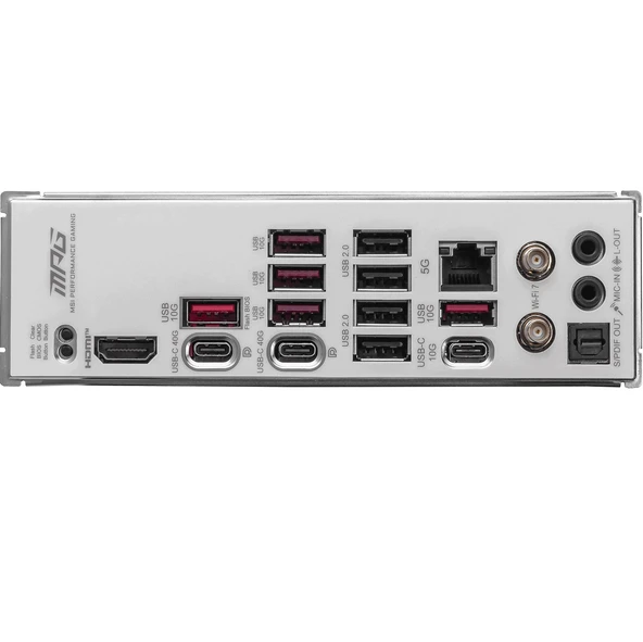 MSI MAG X870E EDGE TI WIFI AM5 DDR5 8400OC M.2 2.5G Lan HDMI Wifi 7 ATX ürün görseli 1