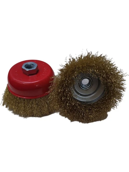 Strong Dalga Telli Saçaklı Çanak Tel Fırça 75 mm ürün görseli 1