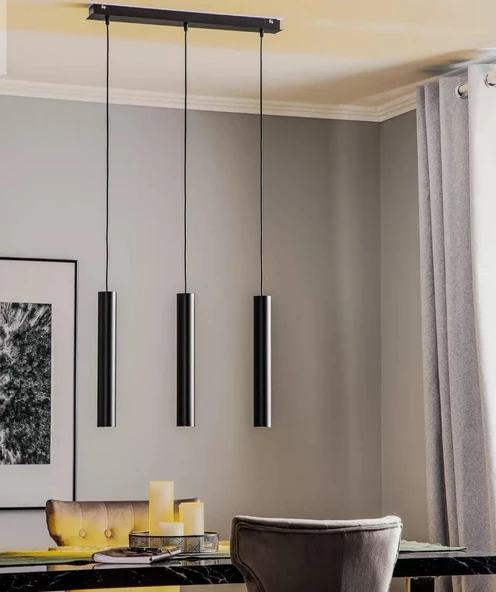 MYLİGHTS  SPOR MODERN LED AVİZE MASA ÜSTÜ SIRALI  AMPUL DAHİLDİR  LED AVİZE ürün görseli 1