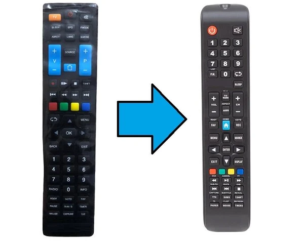 Weston Led Tv Kumandası-Resimde Sağdaki Gönderilir ürün görseli 1