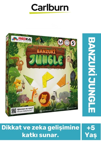 Zeka Geliştirici Oyun Eğitici Öğretici Okuma Yazma El Göz Koordinasyonu Banzuki Jungle ürün görseli 1