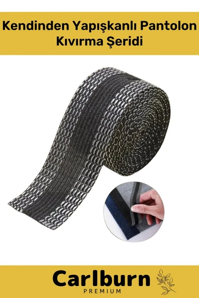 Deluxe Polyesterden Bant Dayanıklı Esnek Sıcakta Eriyen Kendinden Yapışkanlı Pantolon Kıvırma Şeridi ürün görseli 1
