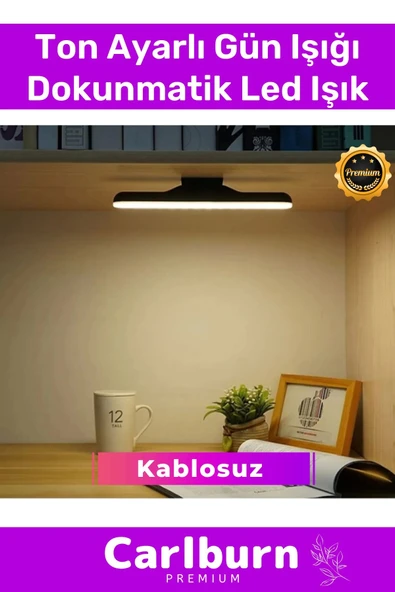 Premium Düşük Enerji Tüketimi Usb Şarjlı Kablosuz Manyetik Ton Ayarlı Gün Işığı Dokunmatik Led Işık ürün görseli 1