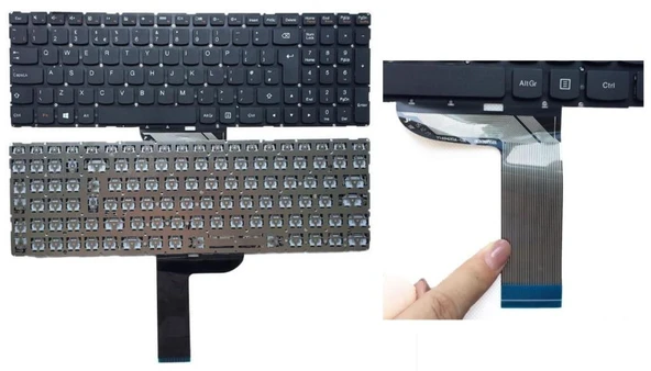 Lenovo Yoga 500-15ACL 500-15IBD Notebook Klavyesi - Siyah - TR ürün görseli 1
