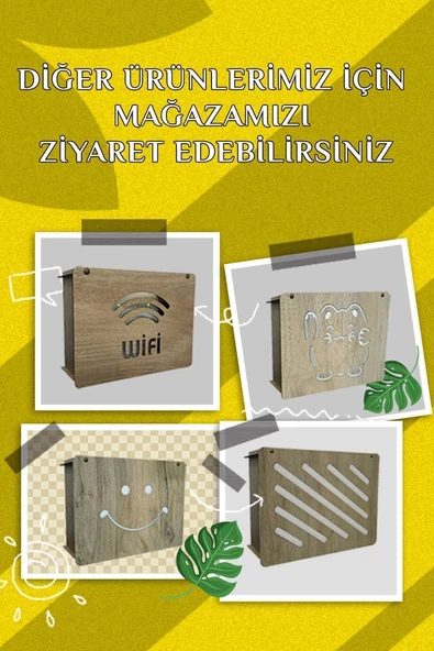 Modem Saklama Kutusu - 25x18x9 Cm - Resim 8
