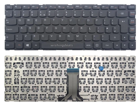 Lenovo 100S-14IBR, 500-14ISK Notebook Klavye, Siyah - TR / KL0994 ürün görseli 1