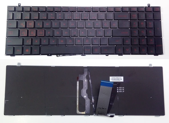 Monster Abra A5 V10.1 Klavye Siyah / Kırmızı TR ışıklı ürün görseli 1