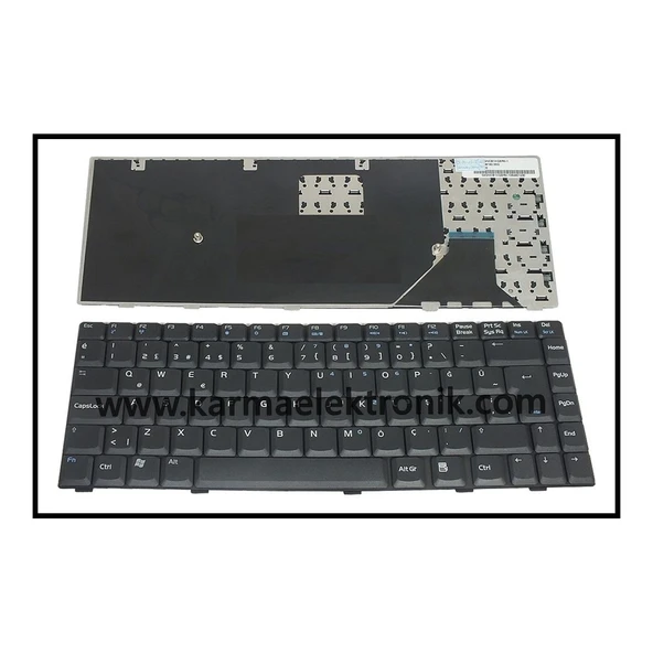Asus Z99S, Z99Sc, Z99Se, Z99Sg Notebook Klavye - Siyah - TR ürün görseli 1