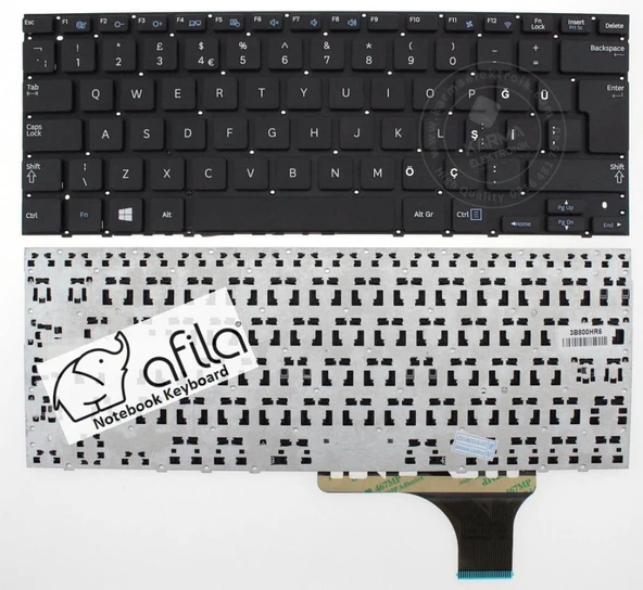 Samsung NP540U3C-A03TR Notebook Klavyesi - Siyah - TR ürün görseli 1