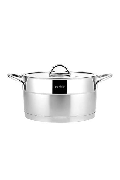 Nehir Silver Mat Trend Derin Tencere 22cm - Resim 4