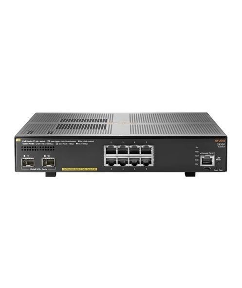 Aruba 2930F 8G PoE+ 2SFP+ Swch ürün görseli 1