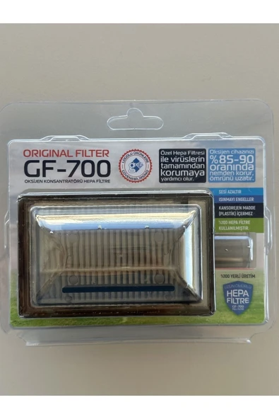 Gez Oksijen Konsantratörü Pall Hepa Filtre GF-700 Oksijen Filtresi ürün görseli 1