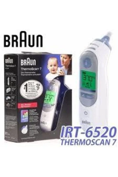 MEDİKALCİM Braun 6520 İrt Thermoscan 7 Braun Kulaktan Ateş Ölçer ürün görseli 1