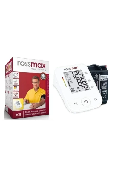 Rossmax X3 Tansiyon Aleti 120 Ölçüm Hafızalı Dijital Üst Koldan Ölçüm- Tespiti ürün görseli 1