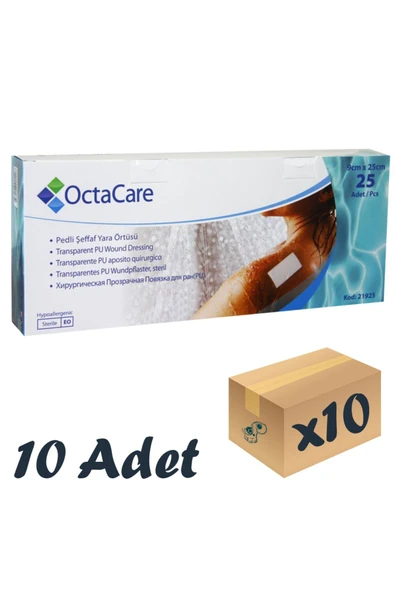 medikaltec Şeffaf Su Geçirmez Yara Örtüsü 9cm X 25cm 10 Adet Tekli Steril Paket ürün görseli 1