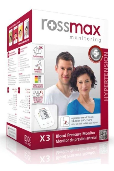 MEDİKALCİM Dijital Tansiyon Aleti Rossmax X3 ürün görseli 1