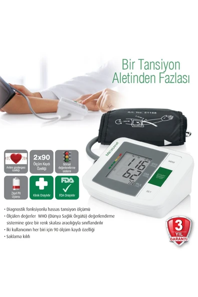MEDİKALCİM Medisana MTM 48670-Kol Tipi Dijital Tansiyon Ölçme Cihazı ürün görseli 1