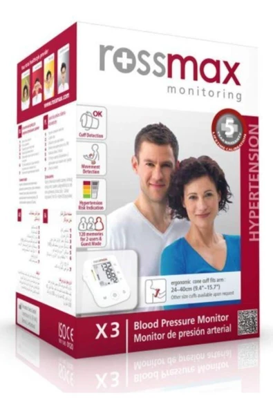 Octamed Dijital Tansiyon Aleti Rossmax X3 ürün görseli 1