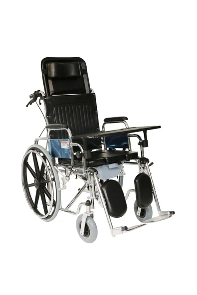 MEDİKALCİM Poylin P615 Banyo Tuvalet Tekerlekli Sandalye ürün görseli 1